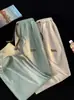 2026 Calças Casuais Masculinas Novas Verão Finas Retas Secagem Rápida Tendência Calças Esportivas Soltas Wide-Leg Longas