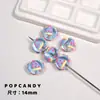 Cuentas Pintadas a Mano Pizza Pequeña Linda Colorido Creativo DIY Pulsera Hecha a Mano Collar Joyería Cadena de Teléfono Móvil Bolsas Accesorios Colgantes Cuentas