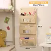 Bolsa Colgante de Almacenamiento para el Hogar Plegable Montada en la Pared Bolsa Organizadora Multifuncional de Múltiples Capas Dividida de Gran Capacidad
