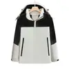 Chaqueta exterior con logo personalizado, chaqueta con capucha unisex, abrigo de trabajo, ropa de trabajo para montañismo bordada, cortavientos e impermeable