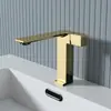 Torneira Minimalista de Cobre para Lavatório Quente e Frio, Torneira para Lavatório de Embutir na Cor Cinza Chumbo para Uso Doméstico