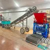 Máquina para Fabricar Ladrillos de Pavimento de Concreto Tipo Tolva de Prototipado Rápido 4-35A, Equipo Pequeño para Fabricar Ladrillos Sólidos con Reemplazo de Moldes