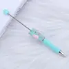Caneta de Contas Coelho de Açúcar DIY com Borda Furada Caneta Esferográfica Coelho Branco Caneta de Presente Educacional Processamento Fofo Venda por Atacado em Estoque