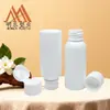 Garrafa Redonda PET Personalizada de 60ML com Ombro Inclinado e Diversas Tampas 24-410 Garrafa Decantadora de Viagem para Cosméticos Loção Óleos Essenciais