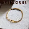 Moda Europea y Americana Simple Exquisito Estilo Pequeño Old Money Pulsera de Circonita Lujo Ligero Gama Alta Versátil Apilable Joyería