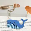 Llavero de goma suave de PVC de la serie vida marina de dibujos animados, colgante para bolso, colgante decorativo, llavero, diseño personalizado creativo