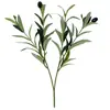 Ramas de Pino y Juncos Simulados 42cm Rama de Olivo Decorativa de una Pieza Yjdz1 Planta Modelo de Alta Simulación