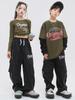 Traje infantil Hip Hop Meninos Roupas infantis Marca de moda Street Dance Meninas terno Hiphop Meninas Jazz Dance Performance Traje