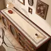 Mantel Individual Retro Estilo Americano, Mantel de Mesa de Lujo Ligero de Gama Alta, Tapete Protector para Encimera de Mueble de TV, Tapete Anti-Suciedad para Zapatero