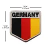 Banderas Nacionales Europeas Escudo del Águila Alemana Tricolor Completamente Bordado Brazalete de Velcro Parche de Tela de Alemania