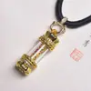 Pingente de Pilão Estilo Xizang Colar com Fecho Ajustável Corda Pingente de Jade Alta Qualidade Pingente de Jade Corrente para Suéter Corda Atacado
