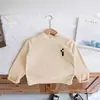 Camiseta Interior Derong para Niños Otoño Invierno 2026 Marca de Moda Simple Cálida Elástica Camiseta de Manga Larga para Niños Top Primavera Otoño