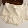 Calcinha feminina A-class 100% algodão antibacteriano com entreperna estendida, cueca boxer feminina com estampa floral que cobre o quadril