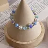 2024 Novo Pulseira Feita à Mão de Liga Metálica com Material Olho de Gato Novo Estilo Chinês Estilo Nacional Cheio de Charme Barraca Atacado