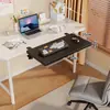 Placa de extensão de mesa para sala de jogos, mesa de computador com prateleira de armazenamento estendida e alargada, suporte para teclado e mouse, suporte para laptop