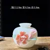 Textura de porcelana de hueso Porcelana blanca de Dehua Flores pellizcadas hechas a mano Entrada de la sala Gabinete de vinos Gabinete de TV Uso diario en el hogar Plantas verdes Arreglo floral