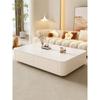 Mesa de centro para apartamento pequeño, combinación de sala de estar, tablero de roca rojo para el hogar, nueva entrada, mueble de TV de red de lujo de alto estilo con sensación de color crema, 2024