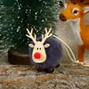 Transfronterizo Nuevo Árbol de Navidad Pequeño Colgante Accesorios Regalo Decoración Navideña Colgante Fieltro de Lana Dibujo Animado Ciervo Adornos Colgantes
