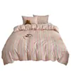 Conjunto de Roupa de Cama de Algodão 100% Puro Grau Materno e Infantil Classe A Conjunto de Quatro Peças Lençóis de Algodão Puro Capas de Edredom Lençóis com Elástico Conjunto de Três Peças Dormitório Toque de Luxo Quarto Principal