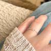 Anillo de Oso Hueco de Plata de Ley 925 para Mujer Diseño Sencillo de Nicho Estilo Hong Kong Oso Cariñoso Distintivo Anillo Abierto 5996A