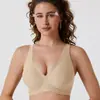 Versión Mejorada Más Vendida de Amazon de Hermosos Sujetadores de Espalda Descubierta, Sujetadores Push-Up de V Profunda Sin Costuras Inalámbricos Transfronterizos con Tira de Gel al por Mayor