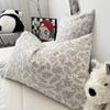 Produto único/nuvem floral roxa suja sensação de tricô fio duplo um par de fronha avulsa 48*74cm sem enchimento