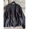 2026 Cardigan Delgado Estilizado de Lino con Cintura Ajustada, Corte Delgado, Manga Larga, Protección Solar, Camiseta para Mujer, Venta al por Mayor H15Gt711
