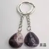 Cristal natural ágata piedra irregular llavero colgante adornos para bolsa suministro transfronterizo adornos DIY
