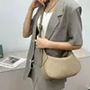 2026 Nova Bolsa Feminina de Couro Genuíno Crescente Senso de Design Nicho Bolsa Transversal Leve Luxo Sensação de Alto Padrão Bolsa de Mão Bolsa de Ombro