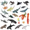Nuevo Mundo Submarino Infantil Transfronterizo Modelo Animal y Planta Langosta Estrella de Mar Hipocampo traje Juguetes Pequeños Aprendizaje Cognitivo