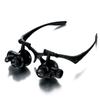 Gafas de lectura con luz LED para reparación de relojes y joyas, con aumento de 10x, 15x y 25x, 9892GJ
