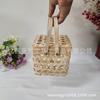 Caixa de Doces de Casamento Ins Caixa de Presente Tecida à Mão Inauguração da Casa Lua Cheia Casamento Caixa de Doces de Casamento Atacado Saco de Armazenamento Cesto Tecido Lembrancinha Casamento