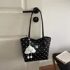 2026 Nueva Bolsa de Tote de Lunares para Mujer, Bolso de Hombro Único de Gran Capacidad, Moderno, para Viajes, Versátil, Casual, Bolso de Axila, Venta al por Mayor