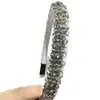 Faixa de cabelo de cristal de alta qualidade estilo coreano, faixa de cabelo simples da moda, adorno de cabeça barroco, joias tecidas à mão