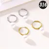 Pendientes de Perla Nuevos 316 Transfronterizos, Pendientes de Acero Inoxidable de Alta Gama a la Moda, Versátiles Elegantes, Pendientes de Lujo Modernos Accesibles