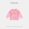 [Atuendos para Niñas] Ropa Infantil Dudu Camiseta de Manga Larga para Bebés Niñas, Nueva Ropa de Otoño para Niñas, Atuendos de Otoño para Niñas