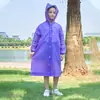 Impermeable Largo, Impermeable con Cordón a Prueba de Viento, Impermeable Abierto a Prueba de Lluvia para Todo el Cuerpo, Impermeable Transparente Engrosado para Adultos y Niños