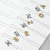 Colar com pingente de letra bolha transfronteiriço latão europeu e americano colar com letra bolha temperamento moda 26 colares de letra inglesa