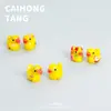 Dibujo Animado 3D Colorido Impreso Patito Amarillo DIY Pegamento de Crema Funda para Teléfono Llavero Accesorios Creativos para Pasador de Pelo