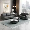 Juego de sofá moderno minimalista nórdico y lujoso para sala de estar de apartamento pequeño para dos o tres personas, adecuado para propiedades de alquiler, hecho con tela fácil de limpiar y duradera