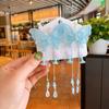 Acessórios de cabelo antigos de primavera e verão para crianças Novo estilo chinês borla de pérola borboleta grampo de cabelo para meninas Tang Suit Hanfu Side Clip