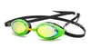 Gafas de Natación de Marco Grande Impermeables y Antivaho de Alta Definición, Gafas de Natación Profesionales de Silicona para Carreras
