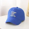 Chapéu Boné de Baseball com Letra Masculino e Feminino Estudante Aba Curva Chapéu Esportivo Coreano Primavera e Outono Boné Versátil Infantil K517