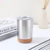 Copo de Escritório Transfronteiriço de Aço Inoxidável 304 com Base de Cortiça Garrafa Térmica Caneca 12oz/16oz Caneca com Alça para Vinho Tinto
