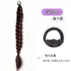 Peluca Trenza Cola de caballo alta para niños Pinza de agarre Reductor de edad Simulación Cabello medio rizado Natural Esponjoso Nuevo estilo chino Trenzado Cabello trenzado