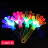 Palma luminosa fluorescente mano aplaudidora con flash dispositivo de mano aplaudidora juguete luminoso accesorios para animar venta al por mayor de fábrica