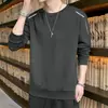 Nova Camiseta de Manga Longa com Gola Redonda, Moletom Espesso Versátil e Moderno, Camiseta Básica Unissex - Coleção Primavera/Outono 2026