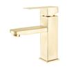Acero Inoxidable 304 Gris Pizarra Baño Frío y Caliente Un Agujero Cuadrado Inodoro Lavabo Cerámico Grifo