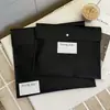 Bolsa ecológica de tecido não tecido tipo envelope preto, embalagem de presente especial para lojas de roupas, sacola de compras, pode ser impressa com logotipo