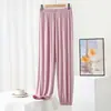 Pantalones tipo linterna de modal para mujer, delgados, holgados, casuales, deportivos, para primavera y verano, con puño, anti-mosquitos, pantalones para práctica de yoga y baile.